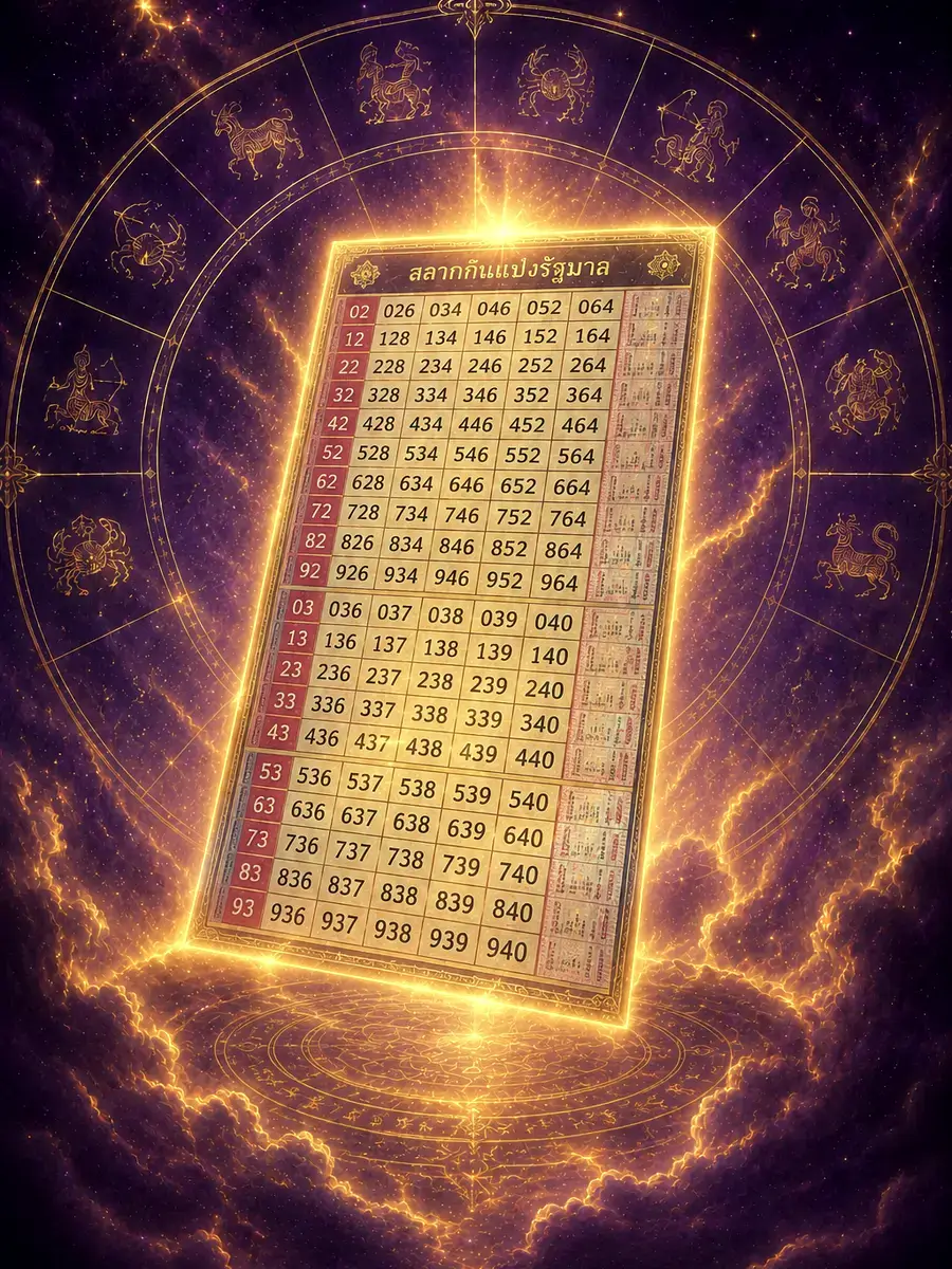 ฝันเห็นผังลอตเตอรี่