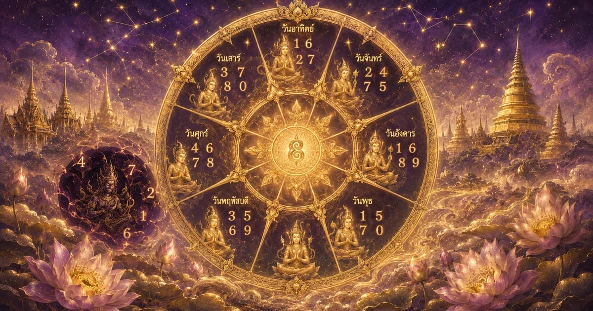 เลขกาลกิณีตามวันเกิด เลขต้องห้ามตามตำรามหาทักษา