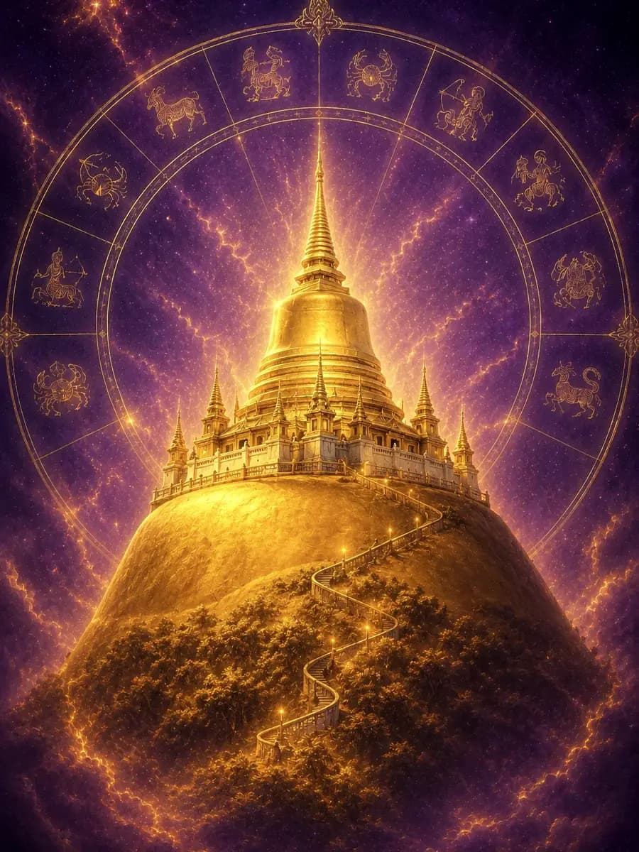 ฝันเห็นภูเขาทอง
