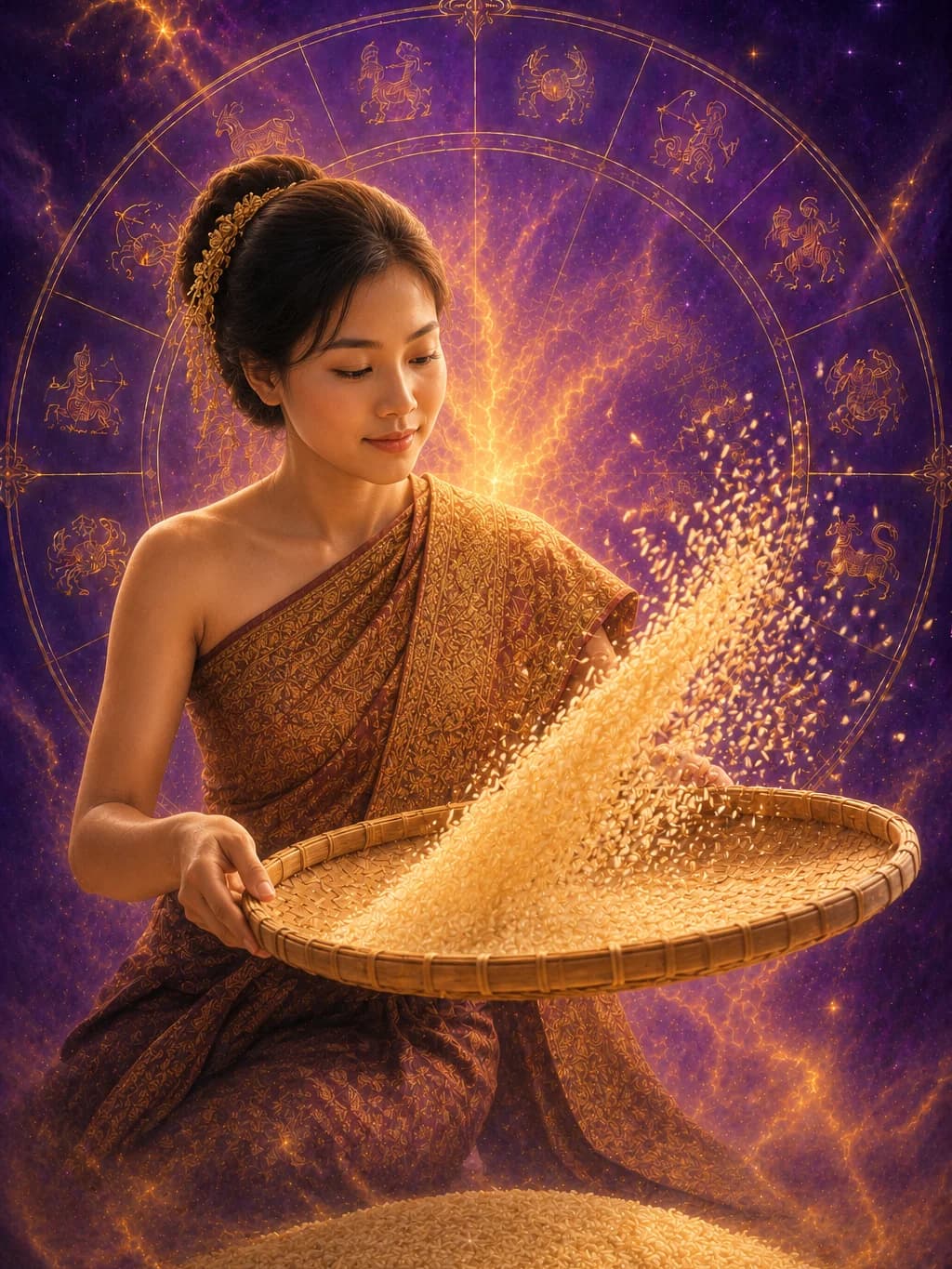 ฝันว่าซาวข้าว