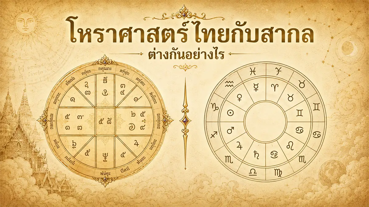 โหราศาสตร์ไทยกับโหราศาสตร์สากล ต่างกันอย่างไร