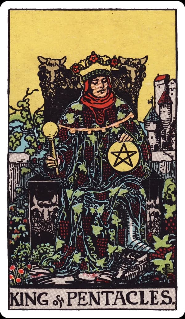 ไพ่ ราชาแห่งเหรียญ (King of Pentacles)