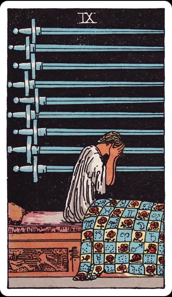 ไพ่ เก้าแห่งดาบ (Nine of Swords)