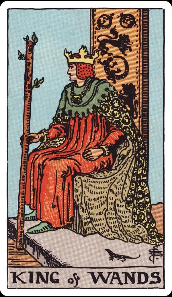 ไพ่ ราชาแห่งไม้เท้า (King of Wands)